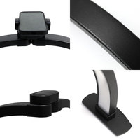 Meilleure Vente Lampe LED Demi-Lune pour Ongles Pliable, Lampe de Bureau avec Support Téléphone, Lumière LED Demi-Lune pour Salon de Beauté et Ongles