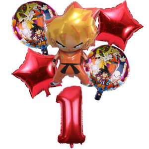 Kit de Décorations d'Anniversaire D-Ball Z avec Ballons en Aluminium G0ku S0n G0ku, Fournitures de Fête pour Enfants Garçons, Bannières - Product Image 6