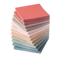 Bloc-notes mémo personnalisé en gros avec logo, bloc-notes carré de couleur unie, bloc-notes autocollant, papeterie promotionnelle, cadeau
