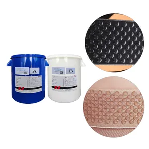 HS9050 OEKO TEX Textile Double component Heating accelerates curing liquid silicone elastic tape dotting Silicone coating