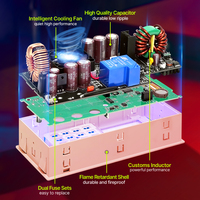 RD-fuente de alimentación RD6024 RD6024W, 60V, 24A, USB, WiFi, CC, CC, Banco de reductor ajustable, convertidor Buck, 1000W, CA, DC, PSU