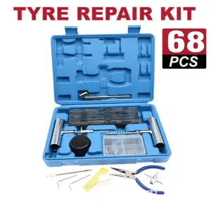 Hot Selling Tire Repair Kit / Tire Puncture Repair Tools or Kit With Repair Tool Box Easy Cleaning Clean
