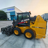 Pengiriman Gratis Compact Mini Skid Steer Loader dengan Bucket Mesin Euro5 Desain Walk-Behind untuk Penggunaan Pertanian & Konstruksi
