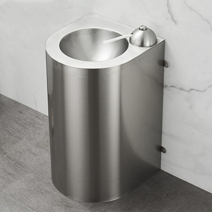Unità Combo WC e Lavabo Monoblocco in Acciaio Inox 304, Resistente ai Vandalismi, Montaggio <span class=keywords><strong>a</strong></span> Pavimento per Strutture Correzionali ad Alta Sicurezza - Product Image 3