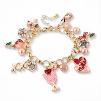 Ensemble de bijoux pour la Saint-Valentin 2026, collier avec pendentif en forme de cœur personnalisé, bracelet, boucles d'oreilles, ensemble de bijoux tendance pour femmes
