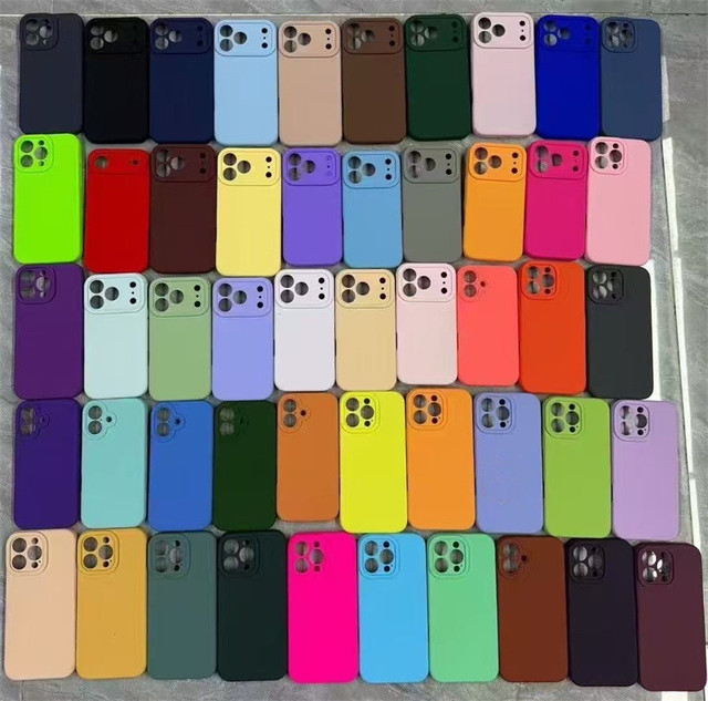 Factory Wholesale Soft Liquid Silicone Electroplate Shockproof Phone Case for 17 17 Pro 17 Air 17 Pro Max Luxury Design
