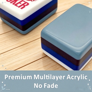 Classic <b>Mahjong</b> Tile <b>Set</b> Plastic Portable 4 Player Game Tiles With Joker Cards White Color Design - Product Image 4