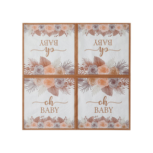 Vajilla con estampado de letras de dibujos animados, estilo festivo para parejas, estilo de fiesta, nuevo diseño para restaurantes, toallas de papel desechables al por mayor - Product Image 3
