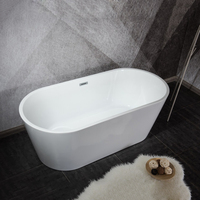 Baignoire blanche pour salle de bain, fournisseur et fabricant CPUC, baignoire autoportante en acrylique pour adultes