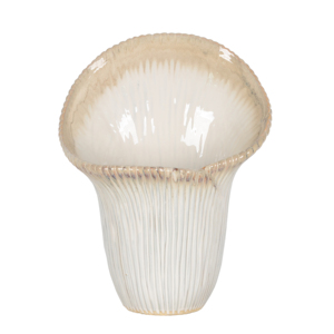 Vaso in ceramica scultoreo a forma di campana con texture scanalata per l'arredamento del soggiorno e l'esposizione domestica - Product Image 1