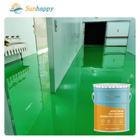 Peinture époxy de haute qualité pour sols, colle à résine époxy, garage, sous-sol, entrepôt, revêtement de sol en béton époxy