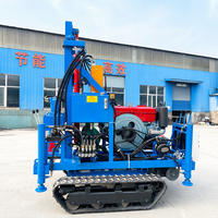 Max. Foreuse hydraulique mobile sur chenilles de 150 m pour puits d'eau, mini-machine de forage portable
