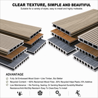 Dalles de terrasse en composite bois-plastique (WPC) à poser soi-même / Revêtement de sol en bois composite / Plancher en bois d'ingénierie facile à installer