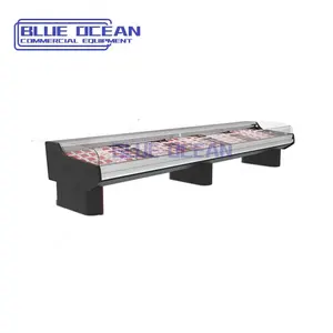 custom meat display freezer for supermarket remote unit counter display freezer