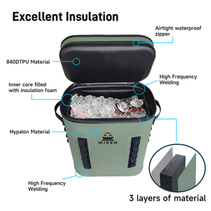 2025 không thấm nước bị rò rỉ bằng chứng mềm Cooler lon túi cách nhiệt Ba lô Cooler túi cho tùy chỉnh Cooler túi với logo - Product Image 3