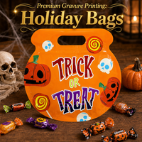 Pochette à fermeture éclair transparente pour Halloween, avec fenêtre, imprimé personnalisé fantôme effrayant et chauve-souris, pour bonbons et collations, idéale pour les fêtes de la Toussaint
