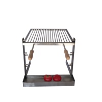 Barbecue INMO Tuscan Grill en acier inoxydable, foyer de camping, barbecue