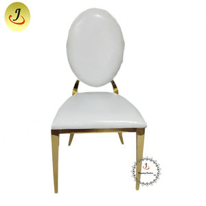 JC-SS87 Wholesale Modern Gold Round Shape Home Furniture Event Party Stainless Steel Dining <b>Chair</b> - Product Image 6
