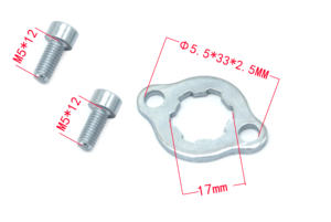 APRILIA RX50 <span class=keywords><strong>DERBI</strong></span> <span class=keywords><strong>SENDA</strong></span> DRD Placa de bloqueo del retenedor del piñón de la rueda dentada del modelo antiguo M5 ALTA CALIDAD AL POR MAYOR - Product Image 3