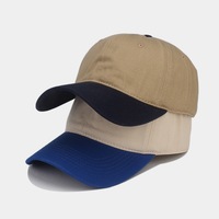 Gorras de Béisbol de Dos Tonos, Lisas, sin Estructura, de 6 Paneles, Estilo Dad Hat