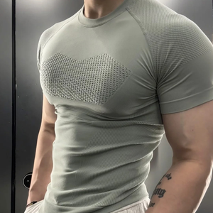 ชุดกีฬาแขนสั้นระบายอากาศฤดูร้อนชุดกีฬาวิ่งน้ำหนักเบา - Product Image 4