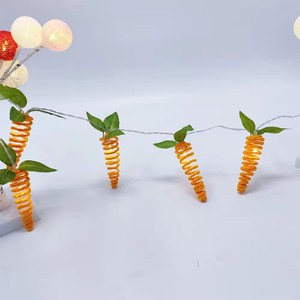 Bán hàng nóng dẫn chuỗi ánh sáng chuỗi cà rốt hình dạng cho mùa phục sinh trang trí đèn giáng sinh - Product Image 4