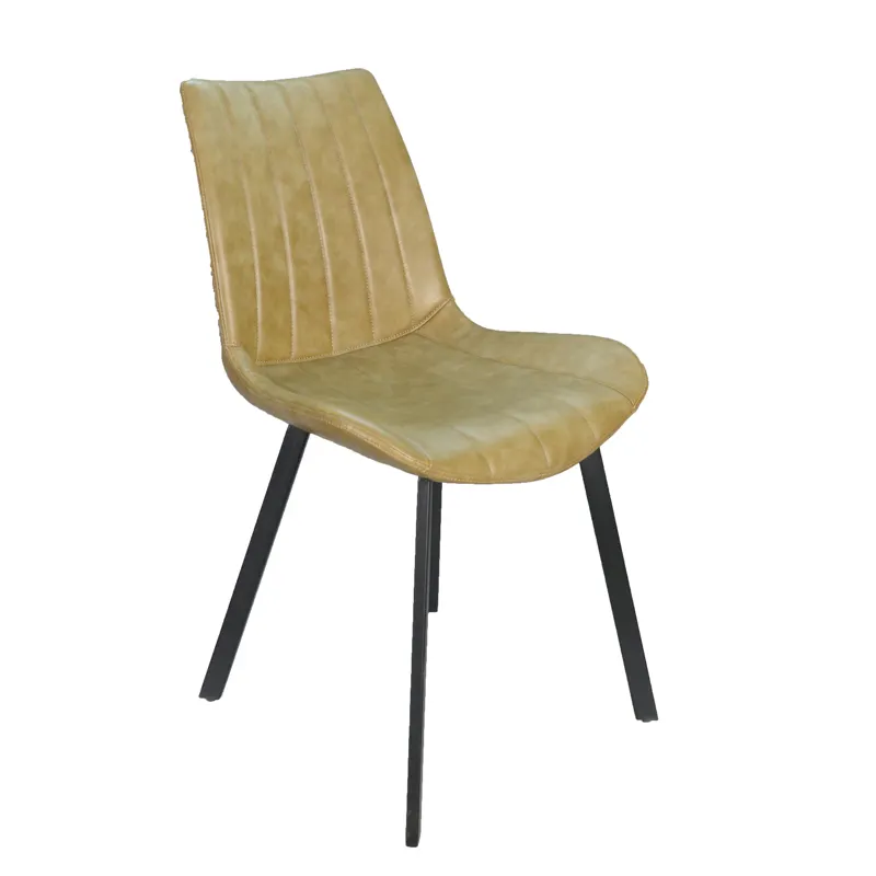 Горячая продажа современный стул из искусственной кожи для столовой на рынке мебели