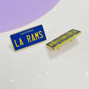 Placa de matrícula de los Estados de México personalizada, insignia artesanal de Metal, regalos, logotipo personalizado duro, Pin de solapa, pines esmaltados - Product Image 2