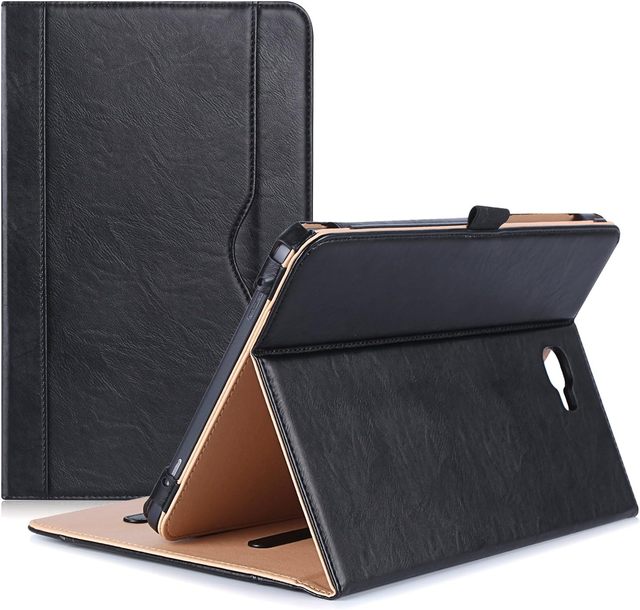 For Leather Stand Protective Case for for Tab a 10.1 with Multiple Viewing Angles and Document Pocket