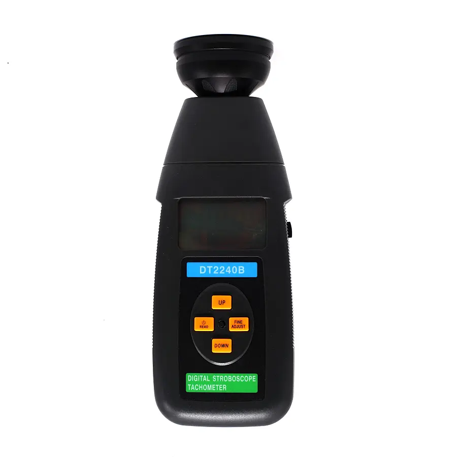 60 - 40,000 RPM/FPM Measuring Range Handheld Digital RPM Meter Tachometer DT2240B