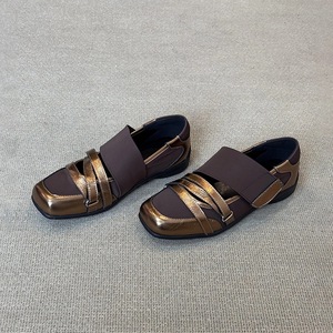 <span class=keywords><strong>Ballerine</strong></span> Mary Jane in Pelle di Pecora Stile Francese con Rialzo Interno per <span class=keywords><strong>Donna</strong></span>, Chiusura in Velcro, Microfibra Primaverile - Product Image 2
