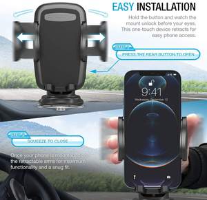 Aachen Schnitzer Car <b>Phone</b> Holder Dashboard Mount Adjustable Height 360 Degree Rotation MB000313 - Product Image 3