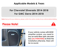 CARUPEZ 9.7 pouces Android voiture stéréo GPS Vertical Tesla Style Navigation Chevrolet Silverado/GMC/Sierra 2014-2016 8 cœurs DSP 7862S