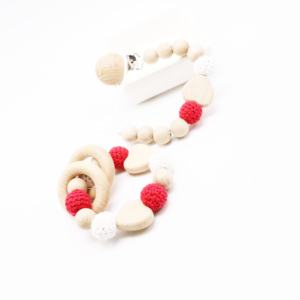 Ciuccio per dentizione in legno clip per ciuccio per bambini portatenella per 0-12 mesi - Product Image 4