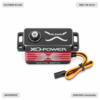 Servomoteur RC XQ-POWER BLS348 48KG à profil bas, 8.4V haute tension, sans balais, engrenages métalliques, couple élevé, numérique, pour buggy RC et voiture RC