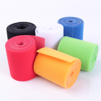 Bande auto-agrippante double face en nylon, rouleau de velcro réutilisable, sangle industrielle auto-agrippante 16 mm x 25 m