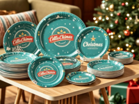 Plateaux en carton personnalisés avec logo imprimé, plateaux à gâteau en carton, plateaux de 6 pouces