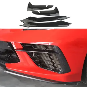 Decorazione esterna ABS testa anteriore fendinebbia luce sopracciglio copertura trim per chevry c8 corvette accessori 2022