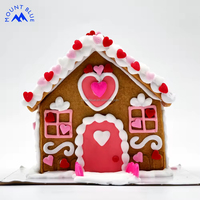 <strong>Best</strong> <strong>Selling</strong> Valentine Hard Chocolate-Sweet Salty Bulk Cookies House Kit-DIY Decoratable Box Set Icing Heart-Shaped Cookies