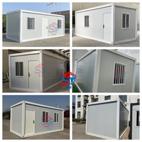 Casa Prefabricada de 20 Pies, Casa Modular Prefabricada, Dormitorio de Bajo Costo para Obras de Construcción