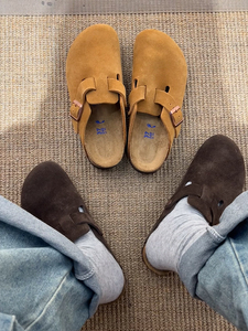 Sandales classiques <span class=keywords><strong>Birkenstock</strong></span> pour hommes et femmes, mocassins à bout carré avec détails brodés, <span class=keywords><strong>hiver</strong></span> - Product Image 3