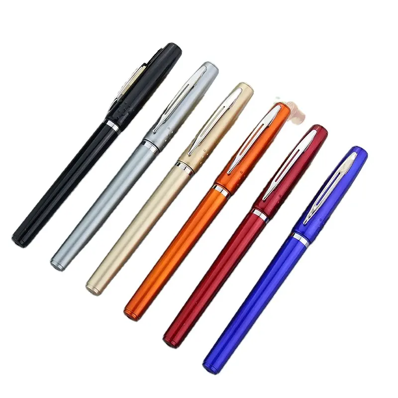 Nuovo Design 0.5mm penna Gel di plastica di vendita calda miglior prezzo penna Gel promozionale Logo personalizzato