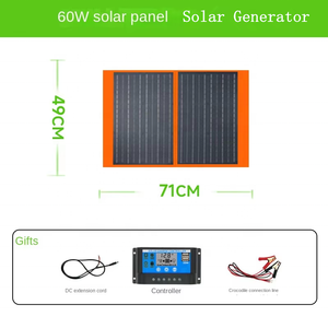 Generador Portátil de 60/80/100/150/200/300/400/500W, Paneles Solares Plegables, Bolsa Solar, 220V, Energía Móvil para Exteriores, 1 Año de Garantía - Product Image 3