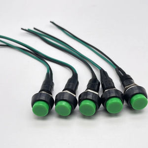 Accesorios para Motos, Interruptor de Faro para Motocicleta/Bicicleta Eléctrica, Botón de Encendido Redondo Rojo con Bloqueo Automático/Sin Bloqueo - Product Image 1