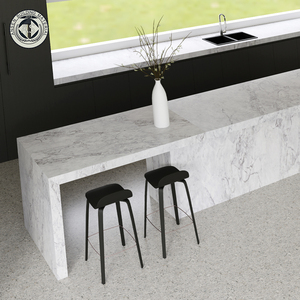 Lớn định dạng màu xám in đầy đủ cơ thể người đàn ông làm bằng đá cẩm thạch đá cẩm thạch thạch anh Countertop cho nhà bếp - Product Image 5