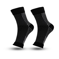 Chaussettes de compression de yoga unisexes avec soutien de la cheville à bout ouvert pour la course à pied, le sport, le fitness, le corps avec logo pour la saison printanière