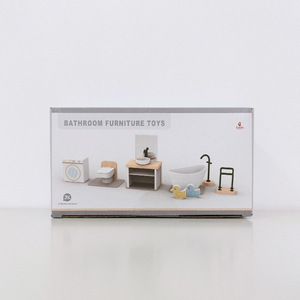 Piccoli dettagli mobili in legno in miniatura per la casa delle bambole per bambini la <span class=keywords><strong>cucina</strong></span> della ragazza e gli scenari di gioco di cibo giocattoli da costruzione di casa - Product Image 5