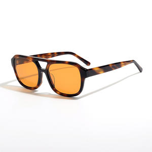 Gafas de sol japonesas retro hechas a mano para hombres y mujeres cara grande con <span class=keywords><strong>lentes</strong></span> ópticas UV400 para conducir y aliviar la miopía - Product Image 1