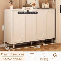 Étagère à chaussures à 4 niveaux, console d'entrée, table, organisateur de chaussures en bois avec étagères pour salon, couloir, chambre à coucher