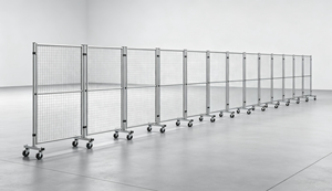 Industrial Safety Fence Welded <b>Wire</b> <b>Mesh</b> Security Barrier Powder Coated Carbon Steel Guard Rail 8ft Waterproof Customized - Product Image 4